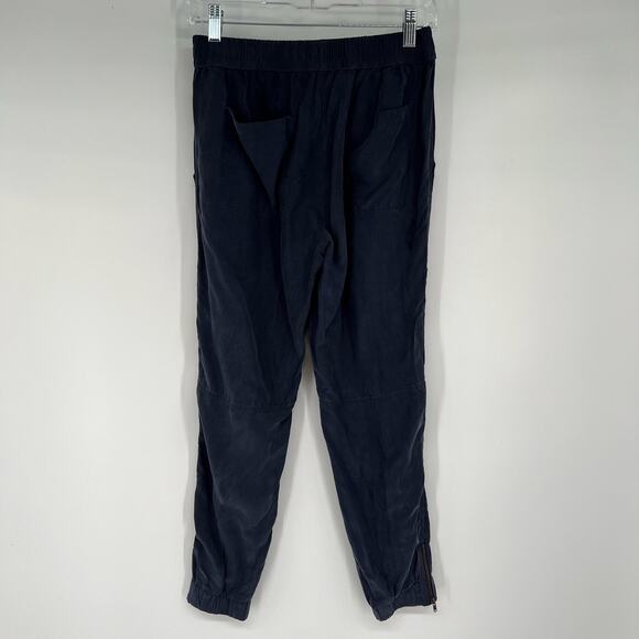 Mododoc Jogger Pant Women's Size XS Navy Licorice Mid Rise Zip Ankle - Picture 2 of 9